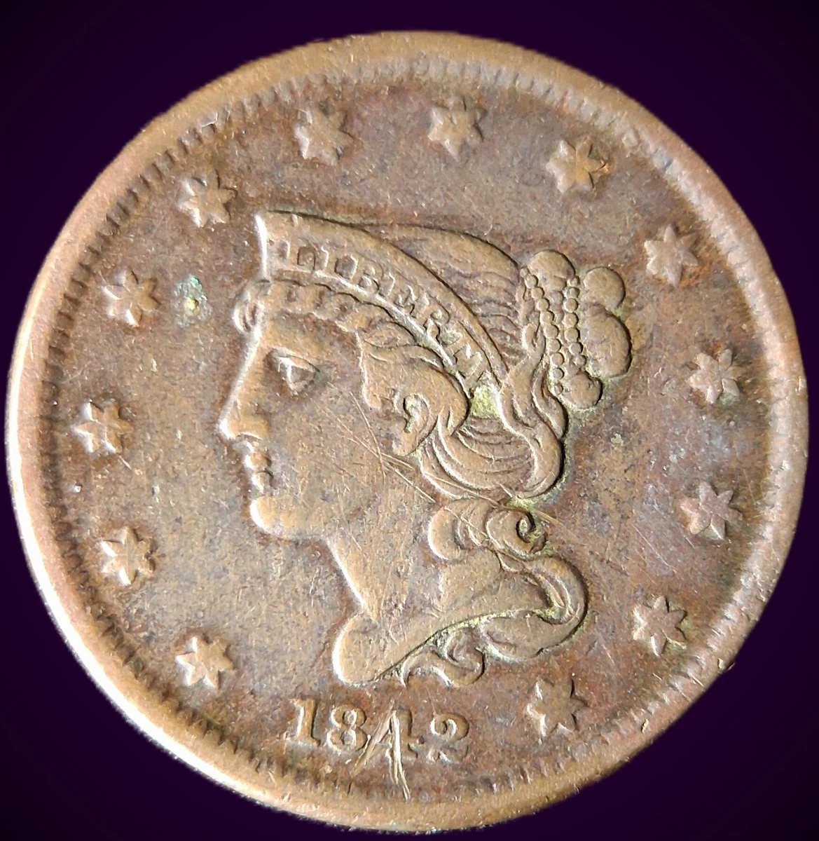 1842 Year Braided Hair Large Cents (1839-1857) for sale | eBay