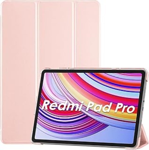 Étui protection anti-rayures Xiaomi Redmi Pad Pro 12.1 2024 couleur rose