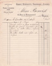 75 PARIS lingere ALINE BENOIST 1908 lingerie