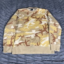 Nike SB Mens Desert Camo Crewneck Sweatshirt Tan Brown AT9768-248 Size M