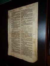 1611-Pulpit Folio KJV  Leaves From the Psalms of David-You Choose from List!!!