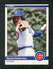 Dennis Eckersley Cubs Hall of Fame Reliever 1984 Fleer Update Baseball Card #U34