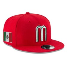 Nueva Gorra de Béisbol 9FIFTY - MLB Selección Nacional de México Gorra Roja Snapback