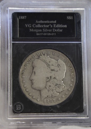 1887 O US Morgan Silver Dollar VG (Bradford Slab)