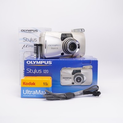 Olympus Stylus 120 MJU III 35mm Film Camera 38 120mm Zoom Tested Working + Film