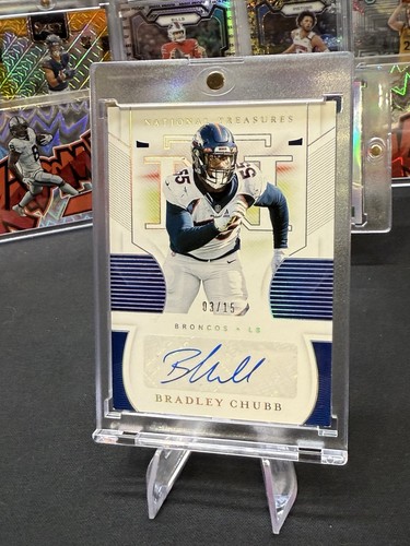 Bradley Chubb #S-BC 2020 Panini National Treasures Signatures card