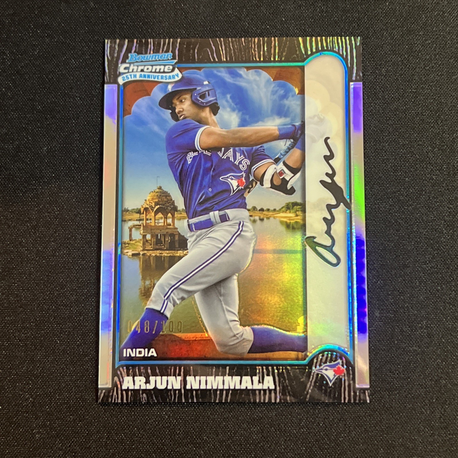 2024 Bowman Chrome 25th Anniversary International #BI25-22 Arjun Nimmala /100
