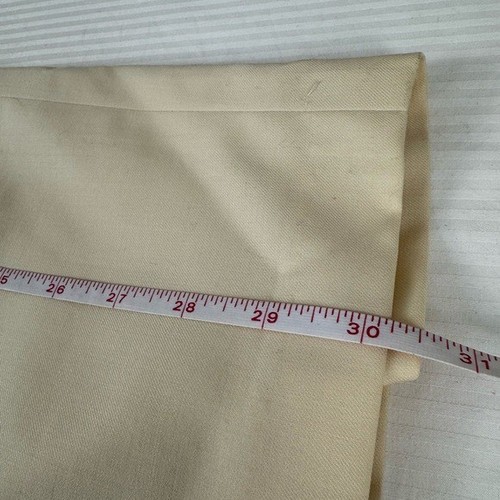 VTG Guy LaRoche Skirt Suit 12 Cream Ivory Wool Cord Tie Quiet Luxury Set - Picture 13 of 13