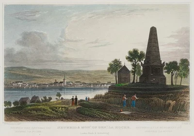 WATTS (19.Jhd) nach TOMBLESON (*1795), Neuwied, Weißenthurm, um 1830, Sst. - Bild 1 von 4