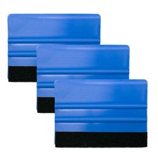 3pcs 4 Inch Plastic Felt Edge Vinyl Squeegee Tool Mini Vinyl Scraper Car Win... 3pcs 4 Inch Plastic Felt Edge Vinyl Squeegee Tool Mini Vinyl Scraper Car Win...