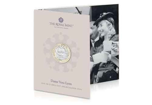 2022 Dame Vera Lynn £2 Two Pounds Brilliant Uncirculated Coin Pack BUNC BU - Picture 1 of 6