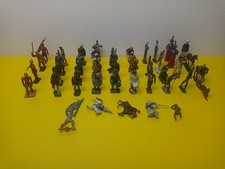 Vintage Mixed Lot Lead Military Soldiers ArmyFigures, Lot of 44. Hand Painted