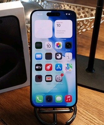 Apple iPhone 15 Pro - 128GB - Titan Schwarz (Ohne Simlock) + Rechnung 