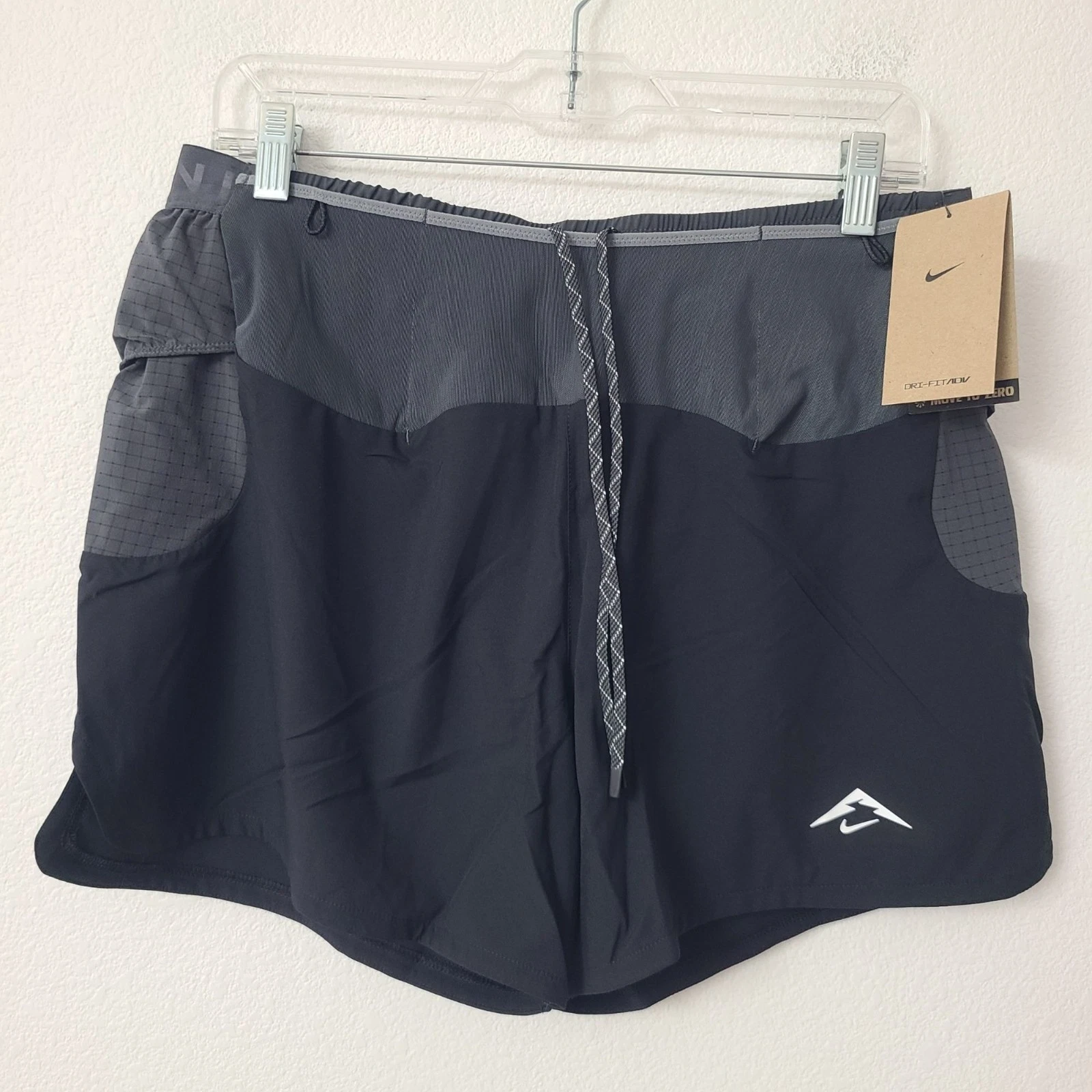 Nike Trail Second Sunrise 5" Brief-Lined Running Shorts HJ3572-010 Size M Black