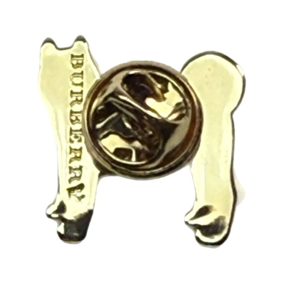 Burberry - Pin de solapa Husky para perro - Prendedor de sombrero - Latón - Burberry único - 3/4” x 3/4” Foto 3 de 4