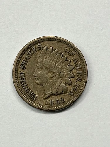 1862 INDIAN HEAD CENT - F Fine
