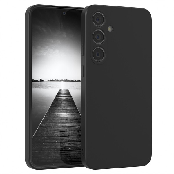 FüR Samsung Galaxy S24 Plus HandyhüLle Silikon Cover Schutz Handy Case Schwarz-image