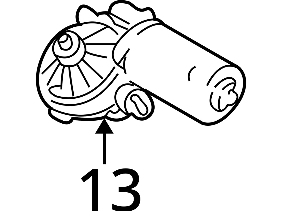 2002 BMW 530i Front Windshield Wiper Motor OEM 160K Miles - LKQ430669106 - Image 4 of 4