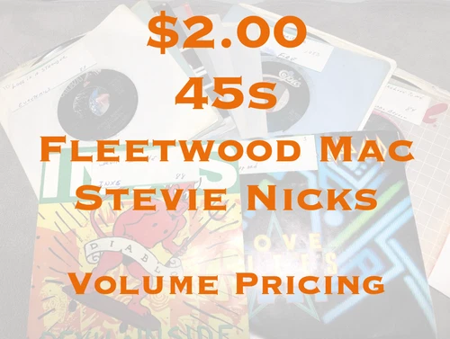 $2 45s - Fleetwood Mac / Stevie Nicks Jukebox 45s - G - EX - Flat $5.00  Shipped