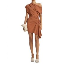 Alc Poppy Asymmetric Linen Dress 8