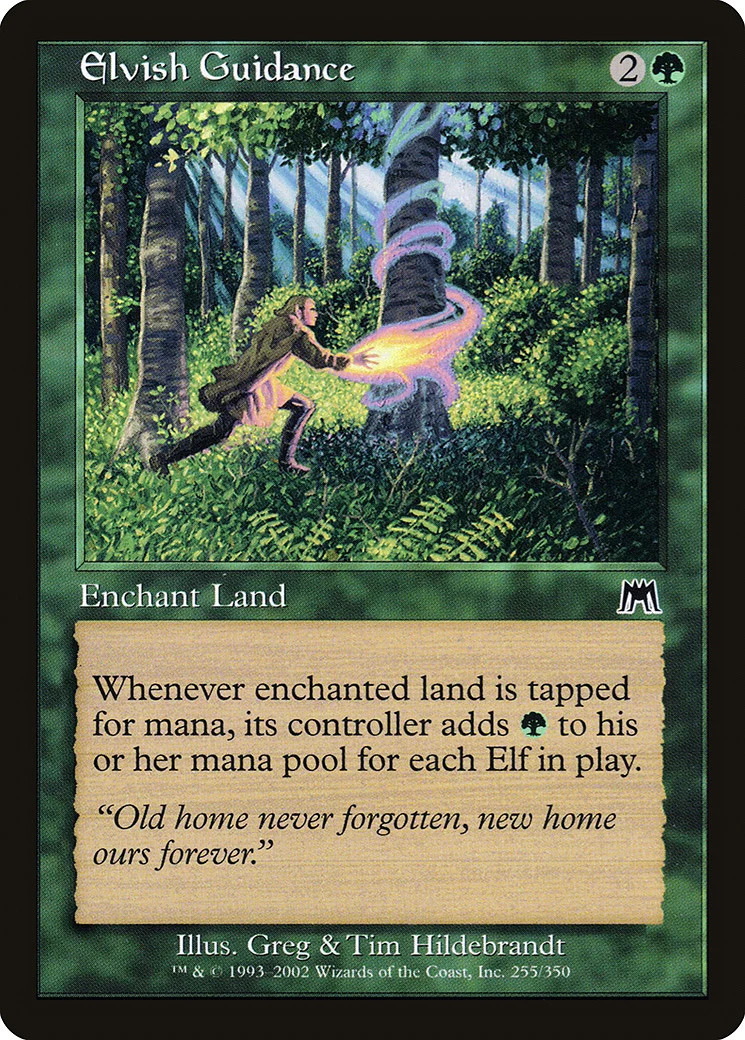 Elvish Guidance Onslaught NM Green Common MAGIC THE GATHERING CARD ABUGames