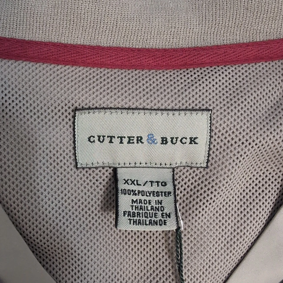 NUEVO Cortavientos de Golf Cutter & Buck Manga Corta Cuello en V Magruder's Golf Clásico Foto 4 de 4