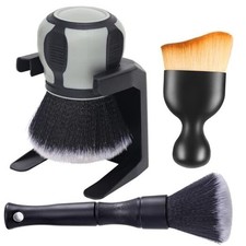 Curveball Detail Brush, Car Ultra Soft Bristles Detailing Brushes, 4PCS Gray