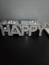 Silver Sparkle Candle/Tea Light Holder, Home Decor, Crystal Accessories