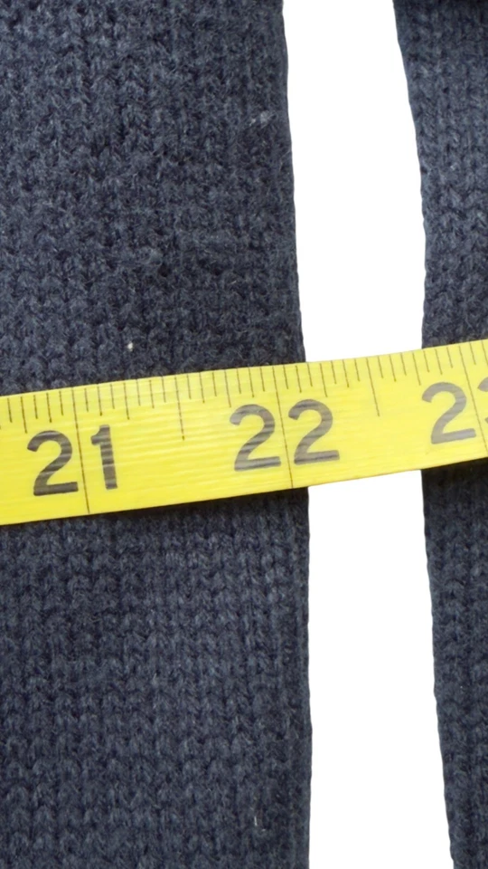 Cárdigan Suéter Universitario Vintage Años 80 Manga Larga Para Hombre Talla M/L Acrílico Azul Foto 4 de 4