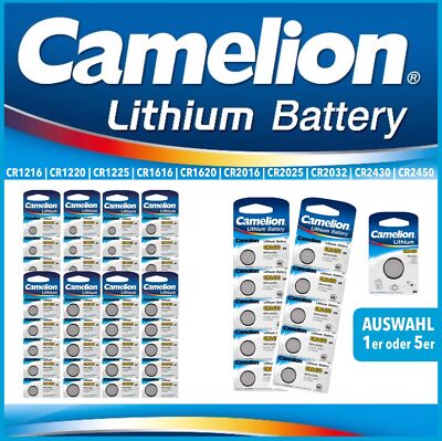 CAMELION Knopfzelle Lithium Auswahl 3V CR1616  CR2016 CR1620 CR1225 CR1220