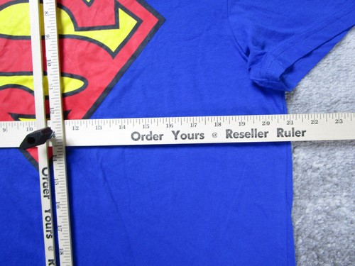 Briefly Stated T Shirt Mens Large Superman Graphic Blue Short Sleeve DC Comics - Picture 8 of 12