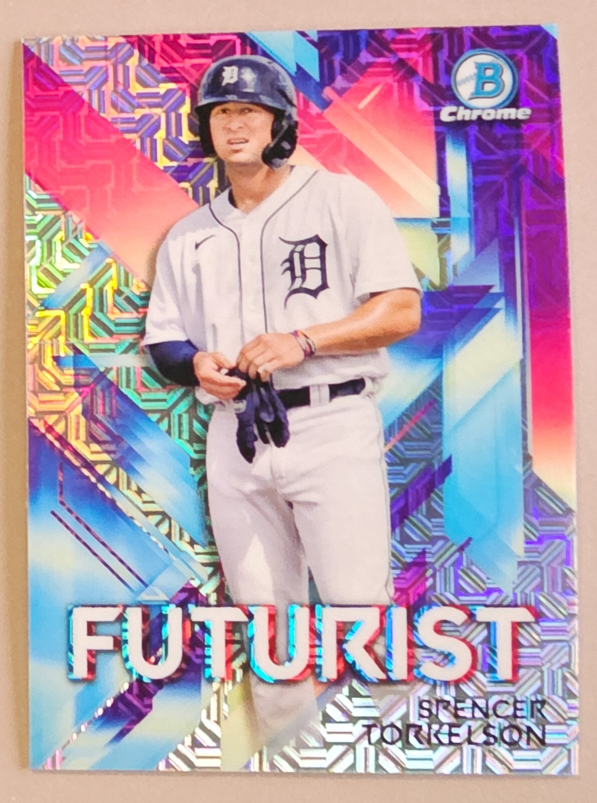 Spencer Torkelson 2021 Bowman #FUT-ST Chrome Futurist Mojo Refractor Tigers