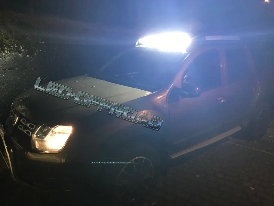 42" 24000LM LED CURVED SLIM SINGLE ROW OFF ATV ROAD LIGHT BAR WORK LAMP 4WD 200W Foto 3 de 4