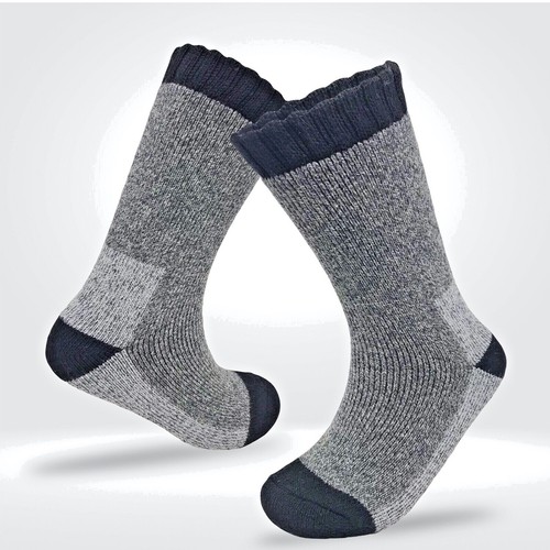 Merinowollsocken für Herren Thermo 2,4 TOG warm dick Gehbettsocken Größe 6-11 - Bild 24 von 47