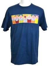 Seven Dwarfs T-shirt Disney Snow White Classic Cartoon Graphic Tee Navy Blue NWT