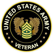 United States Army Veteran Bumper Sticker Vinyl Soldier Decal 5"