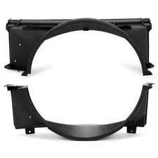 Upper & Lower Radiator Cooling Fan Set Shroud Direct For Chevy GMC 5.0L 5.7L