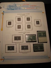 US Stamp Old Album Page Parcel Post 1912 CV 182.75 C69