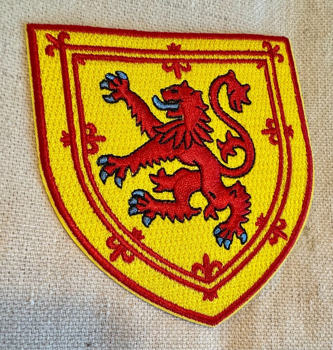 Scotland Coat of Arms Iron-on Patch Scottish Lion Rampant