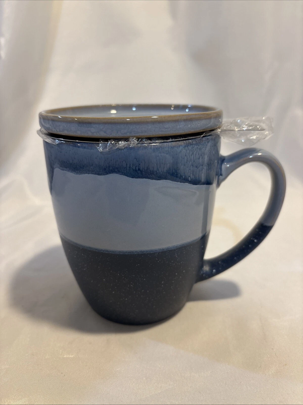 Bosmarlin Ceramic 13.5 oz. Tea Cup w/ Infuser & Lid/Loose Leaf Tea Steeper - New