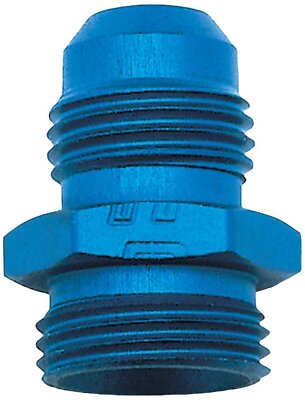Edelbrock RUS-640240 Male #6 Single Feed Carter Fitting , Blue