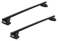 Thule Dachträger Evo Flush Rail SquareBar Evo schwarz für KIA Sportage SUV