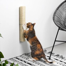 18" Compact Wall Mounted Cat Scratcher Sisal Scratching Post