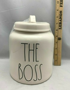 rae dunn cat canister