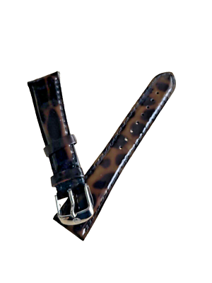 MICHELE BROWN ANIMAL PRINT 20mm LEATHER WATCH STRAP - $100  display picture 1