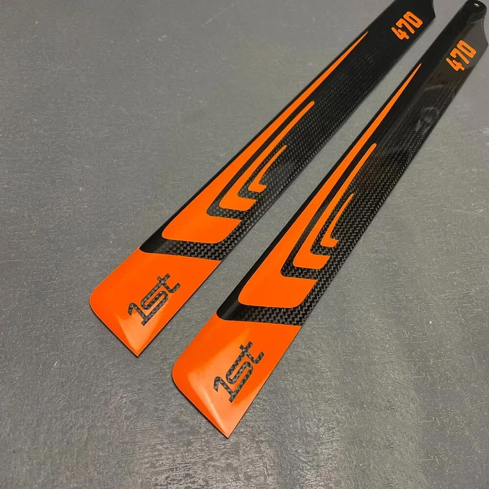 Lâmina de rotor principal de fibra de carbono 470MM para peças de helicóptero Align Trex 500X 500L - Imagem 3 de 4