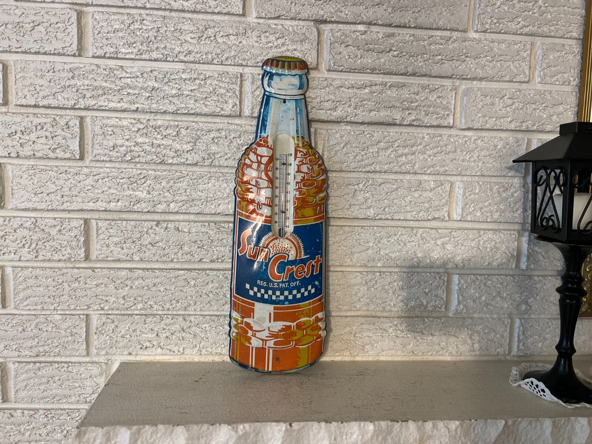 RARE VINTAGE 1950'S SUN CREST ORANGE SODA POP 17