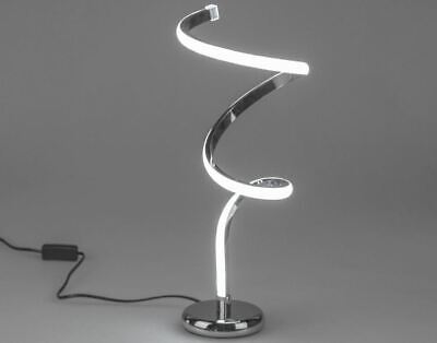 silbernem Metall 609861 LED-Lampe Silber-Spirale auf FuГџ 12x46cm aus glГ¤nzendem 