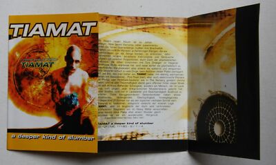 Tiamat A Deeper Kind Of Slumber Rare Foldout Pressinfo