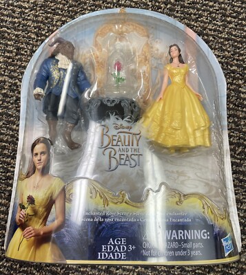 DISNEY BEAUTY AND THE BEAST Enchanted Rose Scene Figure Set - 2016 | eBay